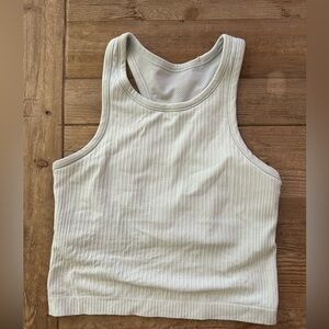 Lululemon Ebb to Street Crop in Light Blue Size 4